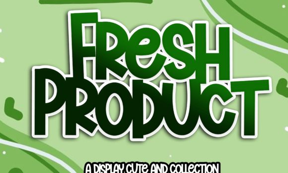 Fresh Product Font - Featured Image