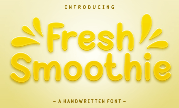 Fresh Smoothie Font - Featured Image