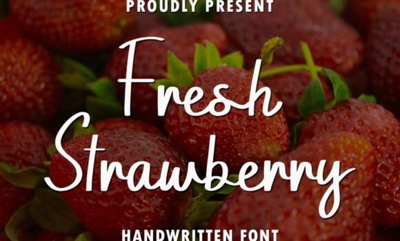 Fresh Strawberry Font - Featured Image