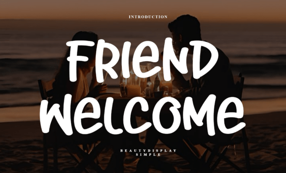 Friend Welcome Font Fonts Free Download Friend Welcome Font - Featured Image