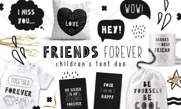 Friends Forever Duo Font - Featured Image