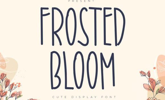 Frosted Bloom Font - Featured Image