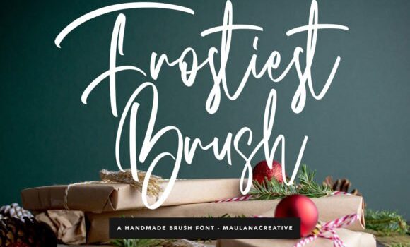 Frostiest Brush Font - Featured Image