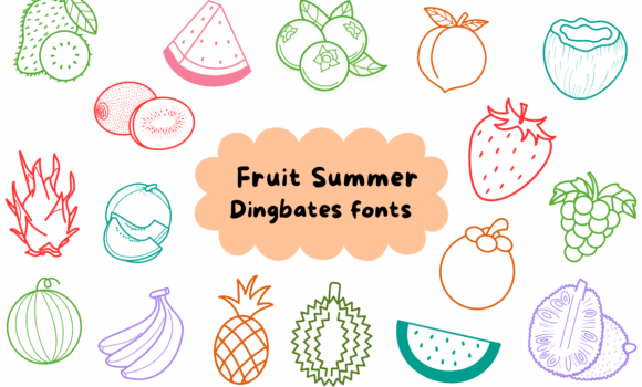 Fruit Summer Font - Featured Image
