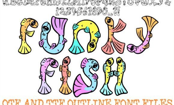 Funky Fish Font - Featured Image