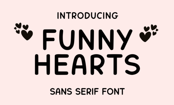 Funny Hearts Font - Featured Image