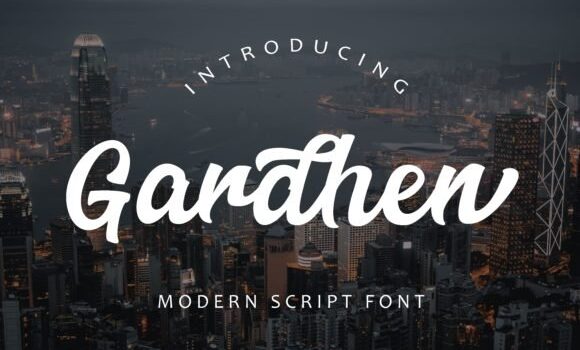 Gadhen Script Font - Featured Image