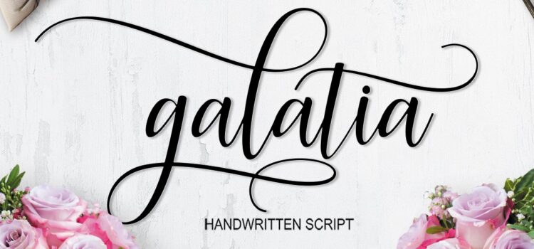 Galatia Script Font Fonts Free Download Galatia Script Font - Featured Image