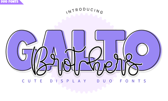 Galio Brothers Duo Font - Featured Image