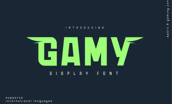 Gamy Font - Featured Image