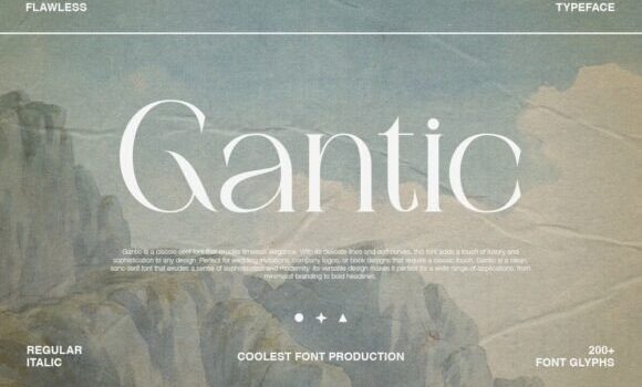 Gantic Font - Featured Image