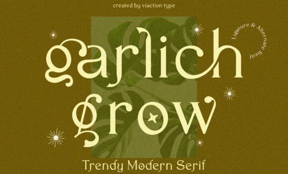 Garlich Grow Font Fonts Free Download Garlich Grow Font - Featured Image