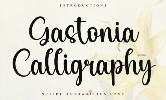 Gastonia Calligraphy Font - Featured Image