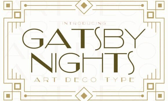 Gatsby Nights Font - Featured Image
