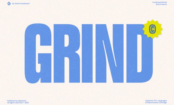 Gc Grind Font - Featured Image