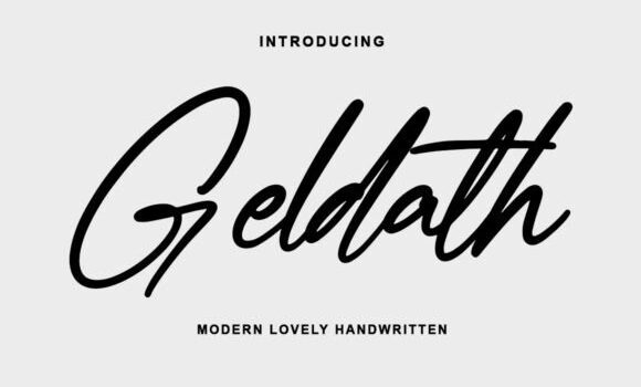 Geldath Font - Featured Image