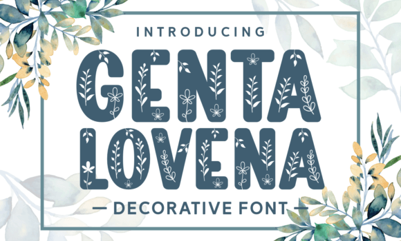 Genta Lovena Font - Featured Image