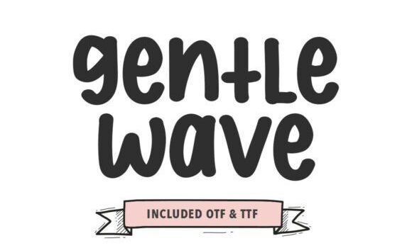 Gentle Wave Font - Featured Image