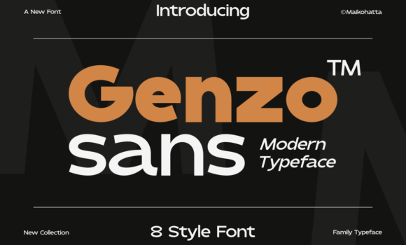 Genzo Font Fonts Free Download Genzo Font - Featured Image