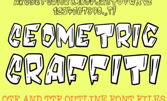Geometric Graffiti Font - Featured Image