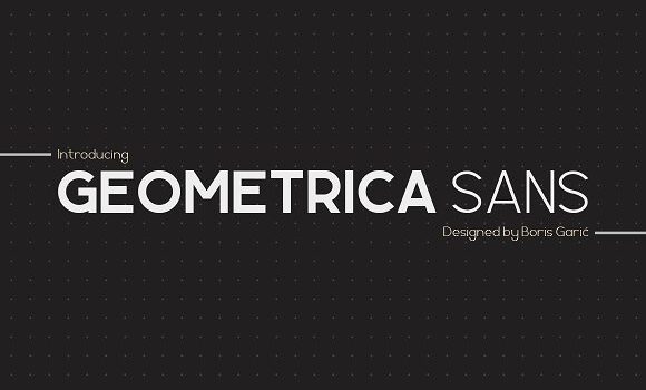 Geometrica Sans Font - Featured Image
