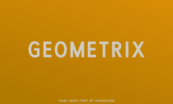 Geometrix Font - Featured Image