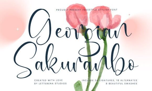 Georgian Sakuranbo Font - Featured Image
