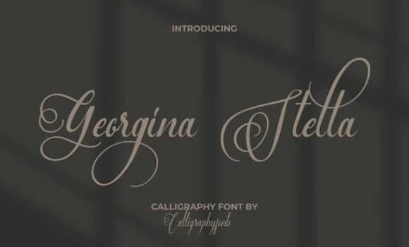 Georgina Stella Font Fonts Free Download Georgina Stella Font - Featured Image
