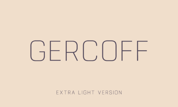 Gercoff Extra Light Font - Featured Image