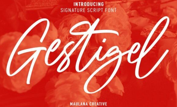 Gestigel Font - Featured Image