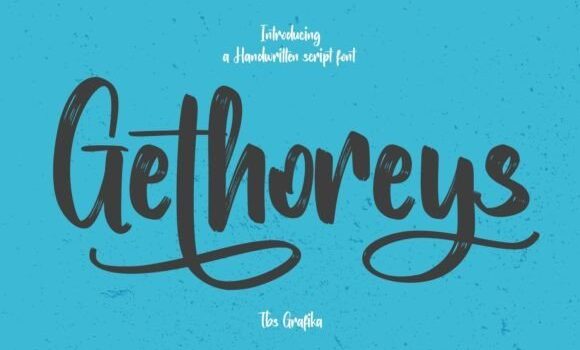 Gethoreys Font Fonts Free Download Gethoreys Font - Featured Image