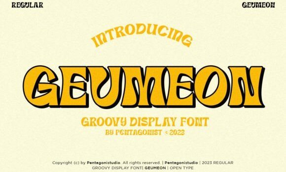 Geumeon Groovy Display Font Fonts Free Download Geumeon Groovy Display Font - Featured Image