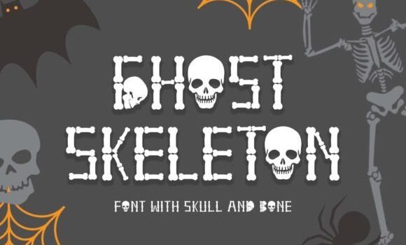 Ghost Skeleton Font - Featured Image