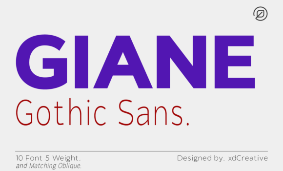 Giane Gothic Sans Font - Featured Image