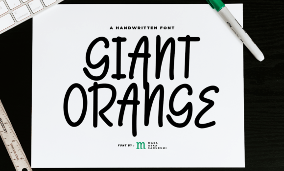 Giant Oranges Font - Featured Image