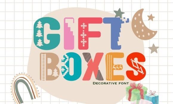 Gift Boxes Font - Featured Image