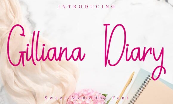 Gilliana Diary Font Fonts Free Download Gilliana Diary Font - Featured Image