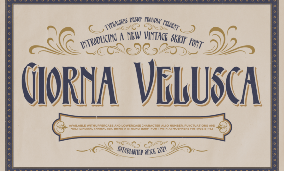 Giorna Velusca Font - Featured Image