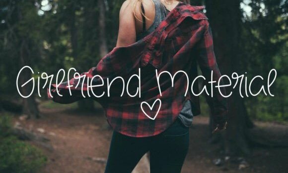 Girlfriend Material Font - Featured Image