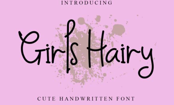 Girls Hairy Font - Featured Image
