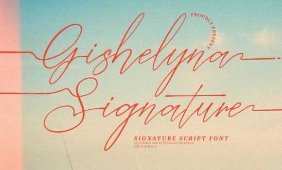 Gishelyna Font Fonts Free Download Gishelyna Font - Featured Image