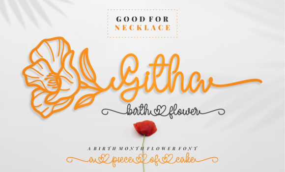 Githa Birth Flower Font Fonts Free Download Githa Birth Flower Font - Featured Image