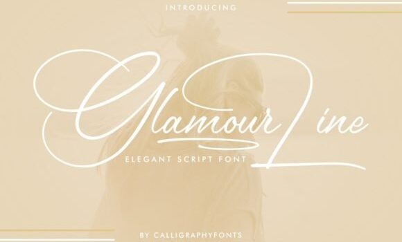 Glamour Line Font - Featured Image