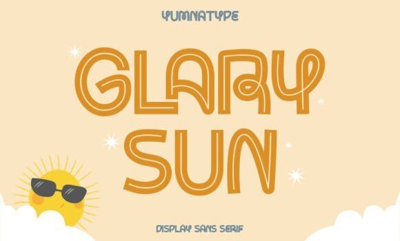 Glary Sun Font - Featured Image