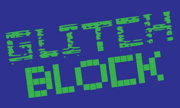 Glitch Blocks Family Font Fonts Free Download
