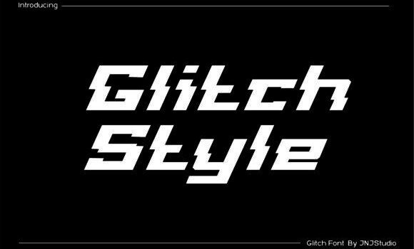 Glitch Style Font - Featured Image
