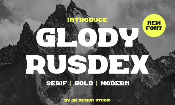 Glody Rusdex Font - Featured Image