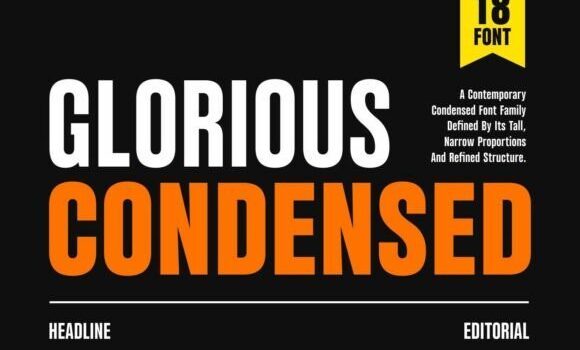 Glorious Condensed Font Fonts Free Download Glorious Condensed Font - Featured Image