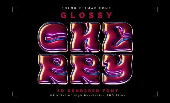 Glossy Cherry Font - Featured Image