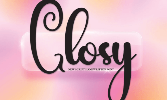 Glosy Font - Featured Image